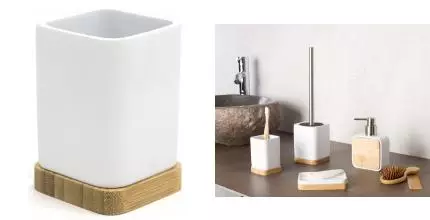 Стакан для зубных щёток «Ridder» Amara 2244101 на стол белый Стакан для зубных щёток «Ridder» Amara 2244101 на стол белый