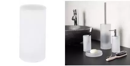 Стакан для зубных щёток «Ridder» Victoria 2245100 на стол полупрозрачный