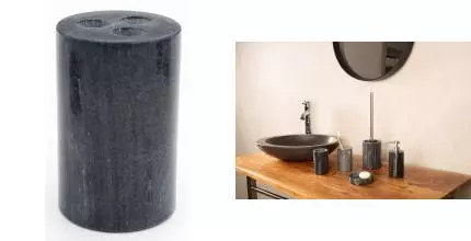 Стакан для зубных щёток «Ridder» Mabelle 2246237 на стол серый