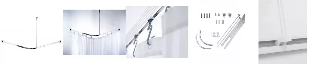 Карниз для поддона «Ridder» 52000 на стену 90/90 хром