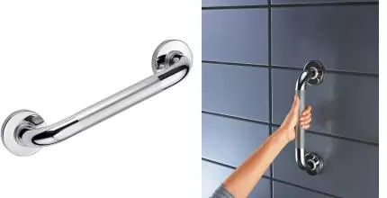 Поручень «Ridder» А0013011 на стену с противоскользящей поверхностью хром