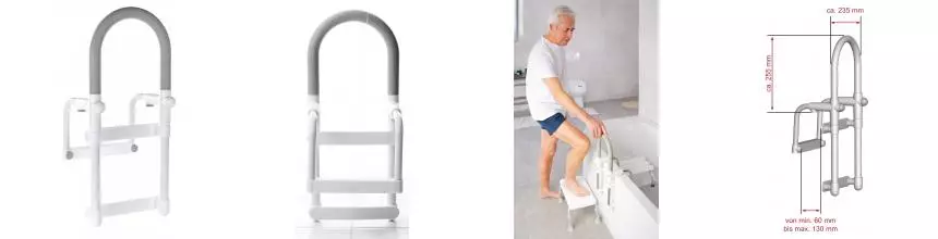 Поручень «Ridder» А00300101 на ванну белый