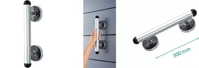 Поручень «Ridder» Premium А0203000 на стену с противоскользящей накладкой матовый хром