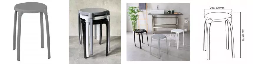 Табурет «Ridder» Max А1050117 напольный серый