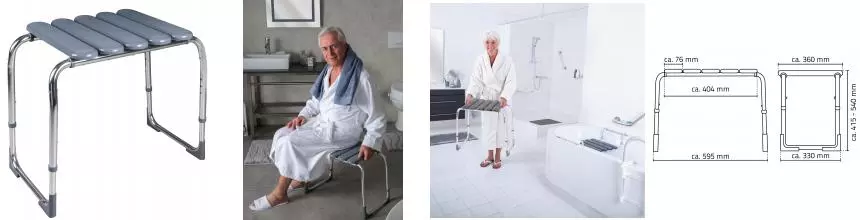 Табурет «Ridder» Pro А172108 напольный с регулируемой высотой серый/хром