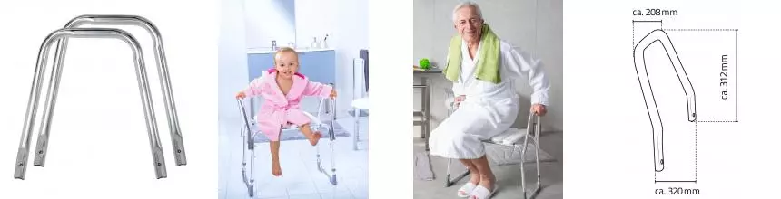 Подлокотники для табурета «Ridder» Pro А173100 хром