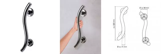 Поручень «Ridder» Art M А260100 на стену хром