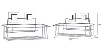Полка в ванну «Tekno-tel» EF254 на стену хром