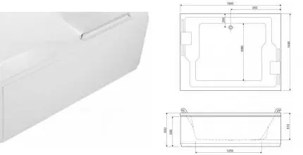 Торцевой экран под ванну «Cezares» Plane Duo 145 белый W37 правый Торцевой экран под ванну «Cezares» Plane Duo 145 белый W37 правый