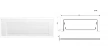 Экран под ванну «Timo» FP15S 150 белый