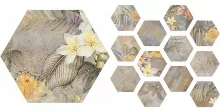 Напольная плитка «ITT Ceramic (Испания)» Hibiscus Hexa Matt. 26,7x23,2 00000016253 oxide