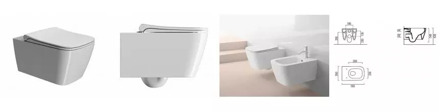 Подвесной унитаз безободковый «GSI» Nubes Swirlflush 961511/MS96C11 белый с сиденьем дюропласт с микролифтом белое Подвесной унитаз безободковый «GSI» Nubes Swirlflush 961511/MS96C11 белый с сиденьем дюропласт с микролифтом белое