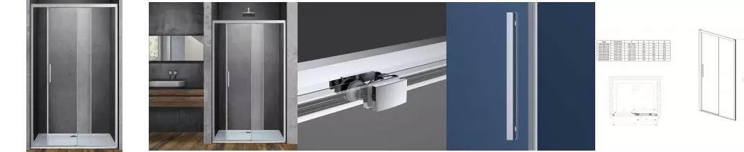 Душевая дверь «Vincea» Soft VDS-3SO160CL 160/195 прозрачная/хром