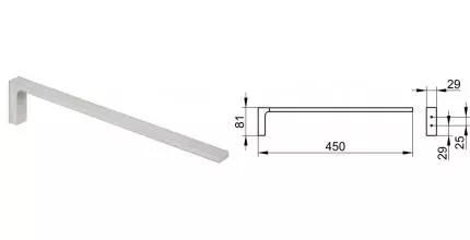 Полотенцедержатель «Keuco» Edition 11 11120050000 на стену шлифованный никель Полотенцедержатель «Keuco» Edition 11 11120050000 на стену шлифованный никель