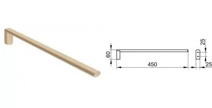 Полотенцедержатель «Keuco» Edition 400 11520030000 на стену шлифованная бронза Полотенцедержатель «Keuco» Edition 400 11520030000 на стену шлифованная бронза