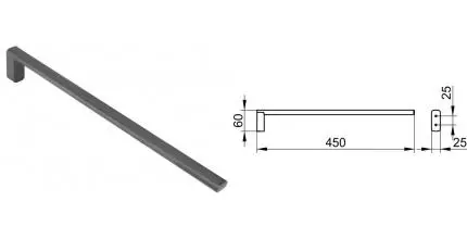 Полотенцедержатель «Keuco» Edition 400 11520130000 на стену хром Полотенцедержатель «Keuco» Edition 400 11520130000 на стену хром
