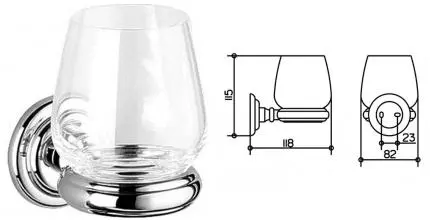 Стакан для зубных щёток и дозатор для жидкого мыла «Keuco» Astor 2150019000 на стену хром Стакан для зубных щёток и дозатор для жидкого мыла «Keuco» Astor 2150019000 на стену хром