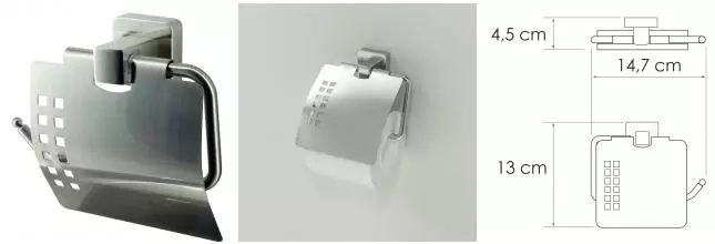 Держатель для туалетной бумаги «WasserKRAFT» Rhin K-8725 на стену никель