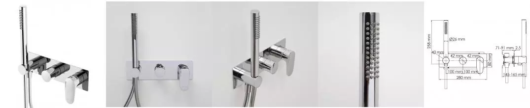 Смеситель для душа «WasserKRAFT» Dinkel 5877 хром Смеситель для душа «WasserKRAFT» Dinkel 5877 хром
