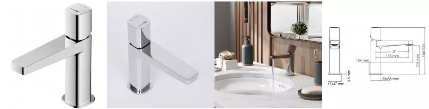 Смеситель для раковины «WasserKRAFT» Naab 8603 хром Смеситель для раковины «WasserKRAFT» Naab 8603 хром
