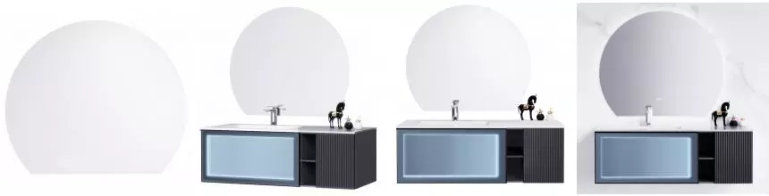 Зеркало «Orans» BC-9013 100/85 с подсветкой Зеркало «Orans» BC-9013 100/85 с подсветкой