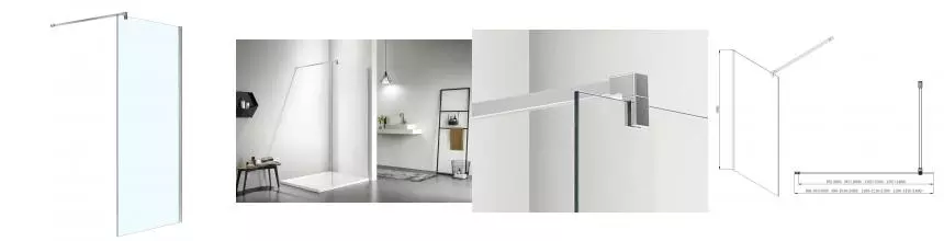 Душевая перегородка «Azario» Chicago Walk-in AZ-NAR6310 140/195 прозрачная/серебро универсальная Душевая перегородка «Azario» Chicago Walk-in AZ-NAR6310 140/195 прозрачная/серебро универсальная