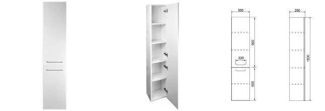 Пенал Ника (300*1500*250) универсальный CS00080414 · Azario, CS00080414