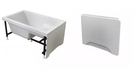 Торцевой экран под ванну «Radomir» Джоанна 70 (с креплением) белый правый