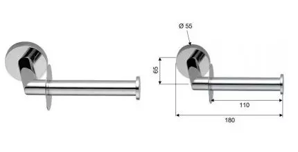 Держатель для туалетной бумаги «Remer» Guest GS61CR на стену хром