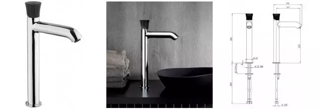 Смеситель для раковины «Paini» Domus 18CR205PZLL хром