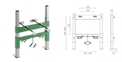 Инсталляция для биде «CTESI» Solid bide