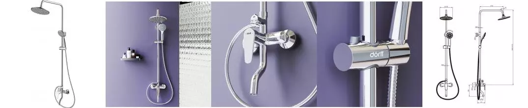 Душевая система «Dorff» Prime D0740900 хром Душевая система «Dorff» Prime D0740900 хром