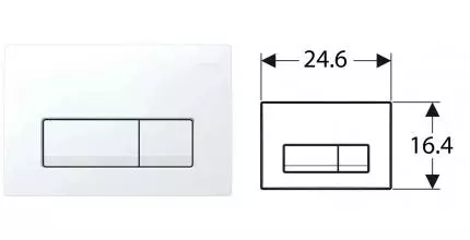 Кнопка смыва «Geberit» Delta 50 115.119.11.1 альпийский белый