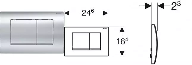 Кнопка смыва «Geberit» Delta 30 115.137.21.1 хром