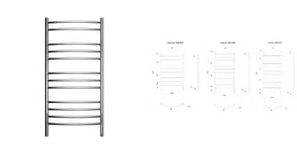 Электрический полотенцесушитель «Ravak» Septima 53/120 хром левый