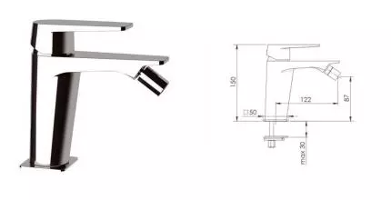 Смеситель для биде «Remer» Dream D22 хром