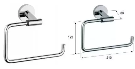 Полотенцедержатель «Remer» Guest GS44CR на стену хром Полотенцедержатель «Remer» Guest GS44CR на стену хром