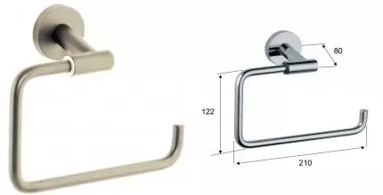 Полотенцедержатель «Remer» Guest GS44NP на стену никель Полотенцедержатель «Remer» Guest GS44NP на стену никель