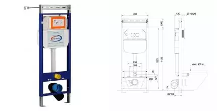Инсталляция для унитаза «Aquanika» Basic 10.702.450.00.00 Инсталляция для унитаза «Aquanika» Basic 10.702.450.00.00