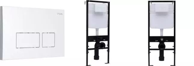 Кнопка смыва «Logan» Space 00297681 пластик White