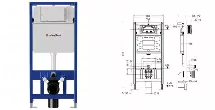 Инсталляция для унитаза «Allen Brau» Pneumatic 9.11100.20