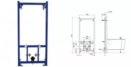 Инсталляция для биде «Allen Brau» Base 9.30001.20 Инсталляция для биде «Allen Brau» Base 9.30001.20