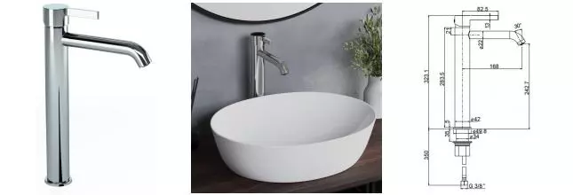 Смеситель для раковины «Paini» Brera 74CR205OLL хром Смеситель для раковины «Paini» Brera 74CR205OLL хром