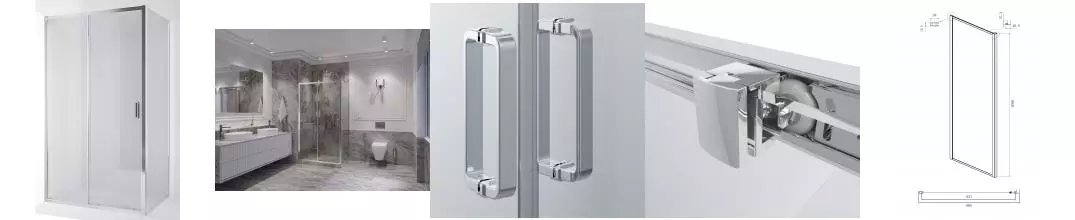 Душевой угол-ограждение «Ambassador» Forsa 17021116AX-70AX 100/70 прозрачный/хром без поддона универсальный Душевой угол-ограждение «Ambassador» Forsa 17021116AX-70AX 100/70 прозрачный/хром без поддона универсальный