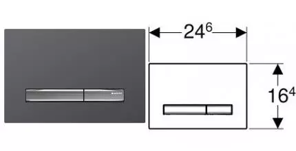 Кнопка смыва «Geberit» Sigma 50 115.788.JK.2 лава стекло/хром Кнопка смыва «Geberit» Sigma 50 115.788.JK.2 лава стекло/хром