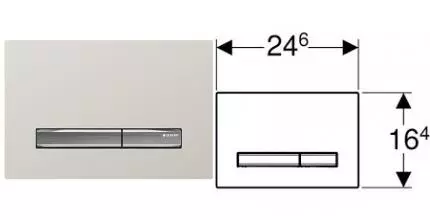 Кнопка смыва «Geberit» Sigma 50 115.788.JL.2 песочно-серое стекло/хром