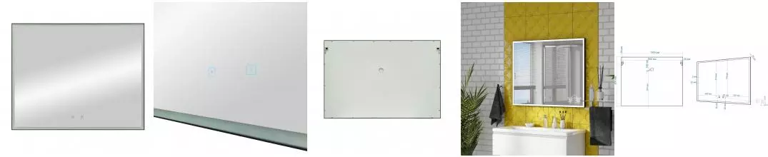 Зеркало «Art&Max» Arezzo 100/80 с подсветкой Зеркало «Art&Max» Arezzo 100/80 с подсветкой