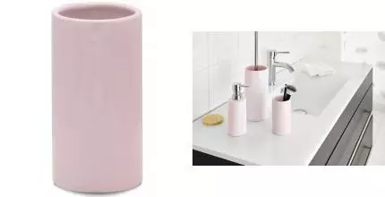 Стакан для зубных щёток «Ridder» Beaute 2118102 на стол розовый