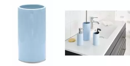 Стакан для зубных щёток «Ridder» Beaute 2118103 на стол голубой