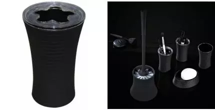 Стакан для зубных щёток «Ridder» Tower 22200210 на стол чёрный Стакан для зубных щёток «Ridder» Tower 22200210 на стол чёрный